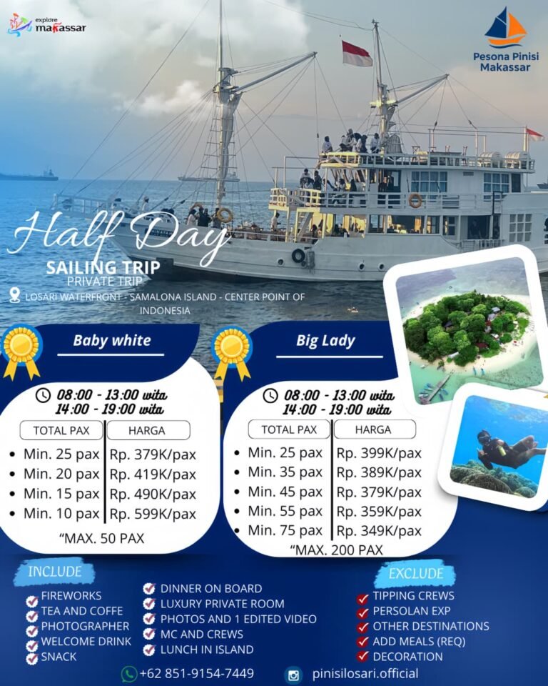 Paket Half Day Sailing