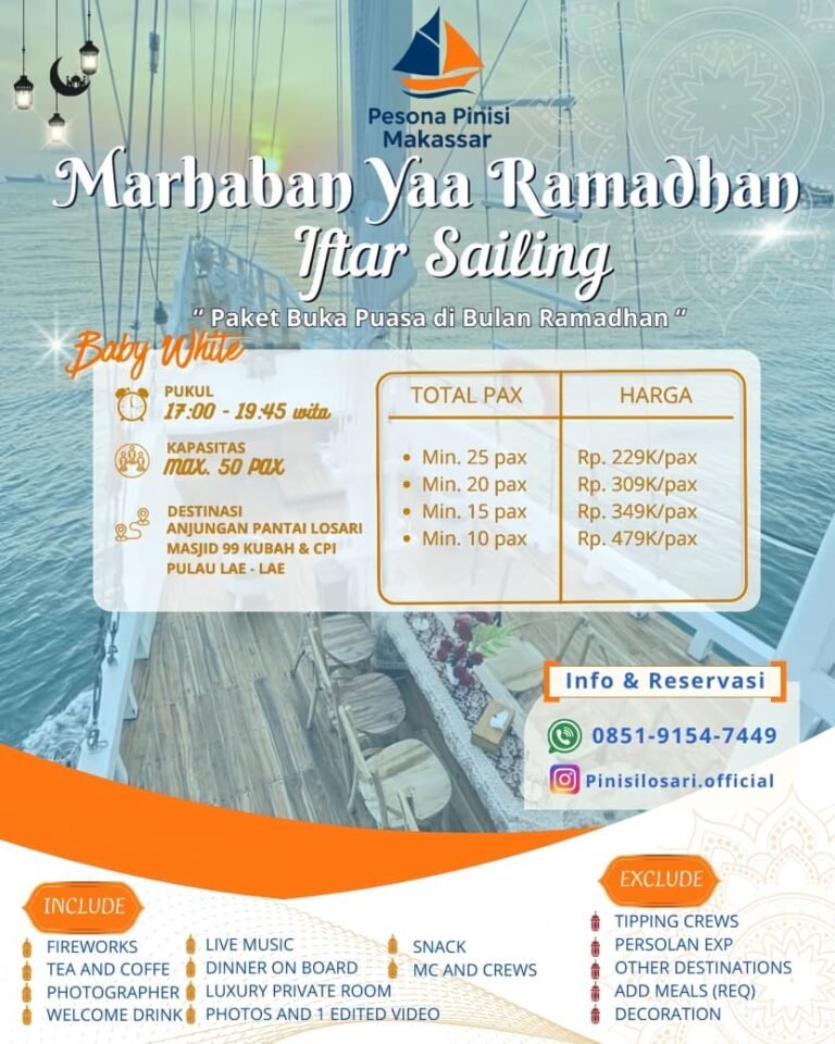 paket buka puasa kapal pinisi